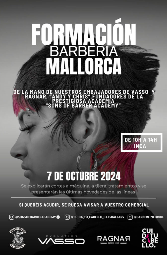 ¡Formación de barbería en Mallorca!
